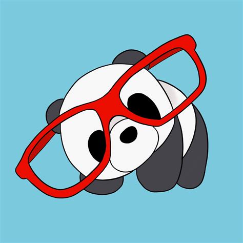 Panda Wearing Glasses By Kittykatmeow121 On Deviantart
