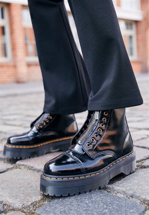 dr martens vegan sinclair platform ankle boots black oxfordblack zalandoie