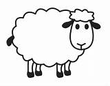 Sheep Domba Mewarnai Lamb Preschoolcrafts Starklx sketch template