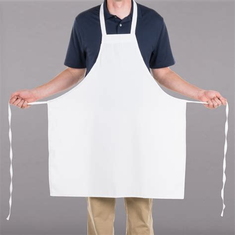 choice white full length bib apron