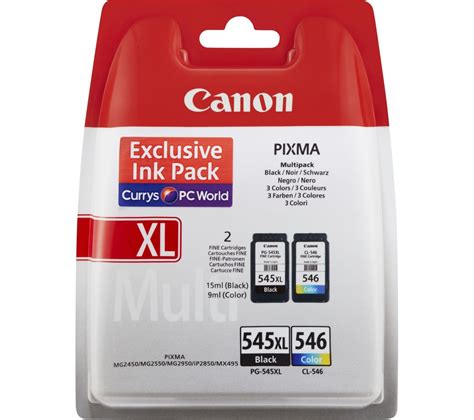 canon pg xlcl  tri colour black ink cartridges multipack deals pc world