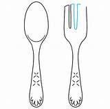 Spoon Fork sketch template