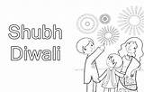 Diwali Printable Coloring Happy Pages Kids Shubh Colouring Choose Board Sheet A3 sketch template