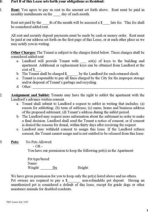 residential lease agreement   printable rental legal form