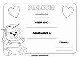 Nido Diplomi Diploma Colorare Bambini sketch template