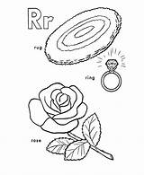 Coloring Letters Pages Block Popular Ring sketch template