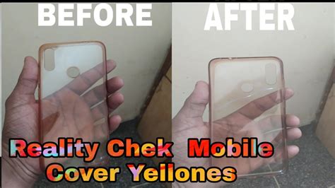 clean yellowness  transparent mobile cover reality check