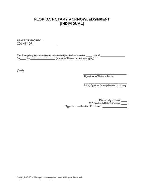 printable notary forms printable forms