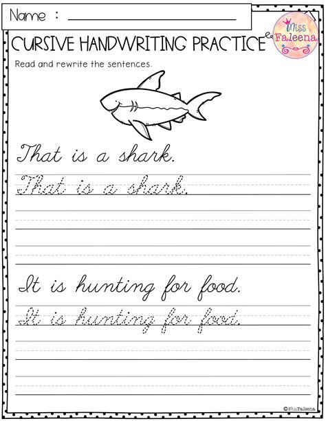 cursive writing practice sheets kidsworksheetfun