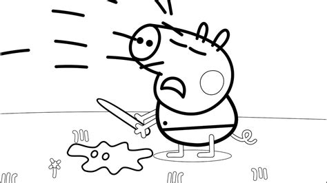 peppa pig voving coloring coloring pages