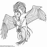Hippogriff Coloring Pages Hippogryph Getcolorings Nitty sketch template