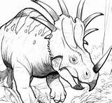 Styracosaurus Coloringpagesonly Triceratops sketch template