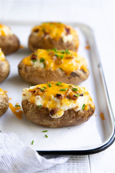 easy  baked potatoes recipe  forked spoon