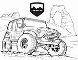 Jeep Coloring Pages Road Off Drawing Teraflex Car Truck Monster Kids Drawings Easy Bumpers Wrangler Jeeps Cars Cool Clip Book sketch template