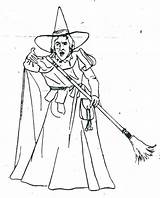 Wicked Coloring Pages Getcolorings Witch sketch template