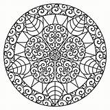 Coloring Flower Pattern Intricate Sheet Pages Mandala sketch template