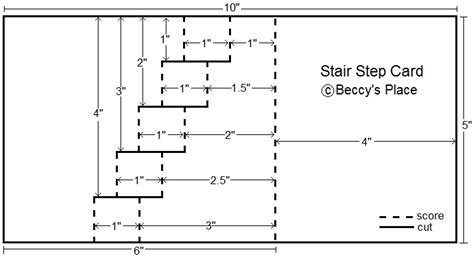 beccys place tutorial stair step fold