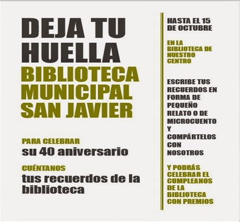 La Biblioteca Del Ruiz De Alda Deja Tu Huella