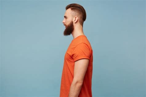Free Photo Handsome Fashionable Man With Long Red Beard