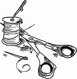 Needle Clipart Prompt Seamstress Btp sketch template