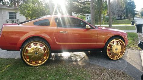 outrageous paint kkarat gold rims  accessories   davin rims big rims custom wheels