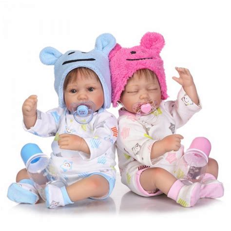 inches silicone reborn dolls cute reborn baby twins dolls