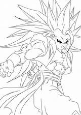 Coloring Pages Super Goku Saiyan Dragon Ball Getcolorings Wonderful sketch template