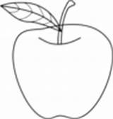 Apple Outline Clip Clker sketch template