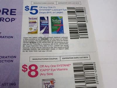 coupons  systane lubruicant eye drops  systane icaps eye