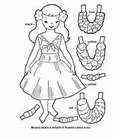 Paper Dolls Cut Sheets Activity Doll Printable Coloring Hawaiian Pages Girl Clothes Cutout Colouring There Mazes Dot Cutouts Children Hawaii sketch template