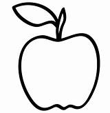 Preschool Apples Cliparts Outlines Getdrawings sketch template