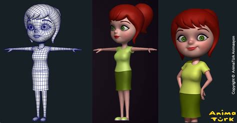 Anne 3d Karakter Animatürk Animasyon Stüdyosu Çizgi Film Stüdyosu