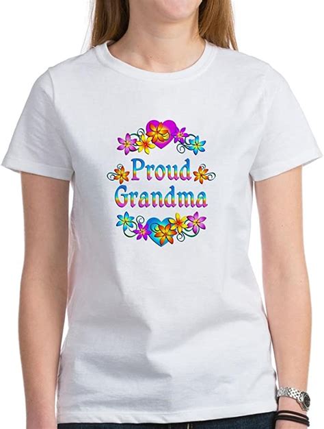 Cafepress Proud Grandma Classic Tshirt Clothing