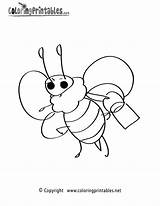 Coloring Bee Cartoon Pages Honey Kids Printable Nature Thank Please Printables Print Library Clipart Comments sketch template