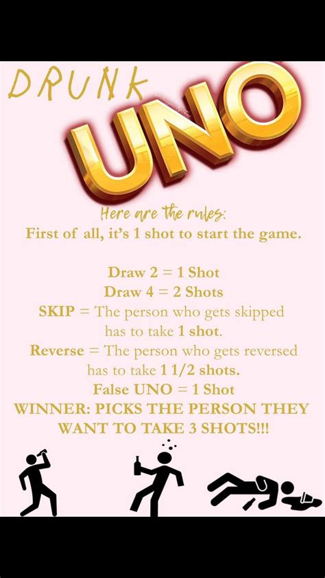 uno drinking game rules printable alter playground