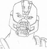 Bane Knight Rises sketch template