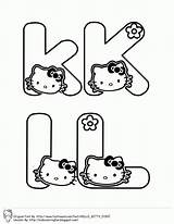 Kitty Hello Learning Abc Coloring February sketch template