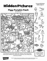 Hidden Halloween Objects Printable Find Worksheets Printables Object Puzzles Choose Board Preschool sketch template