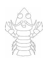 Crawfish sketch template