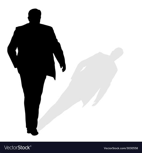 man walking silhouette art  shadow royalty  vector