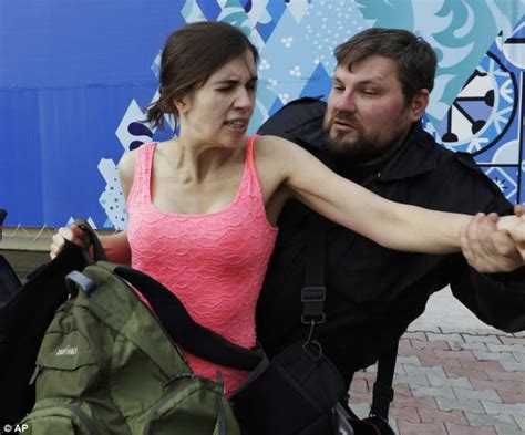 Pussy Riot Members Whipped By Cossacks As They Performed A Protest