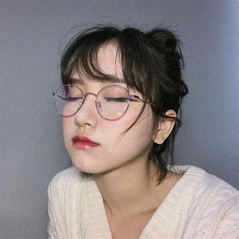 Bestkoreanfashion Ulzzang Girl Ulzzang Short Hair Short Hair Glasses