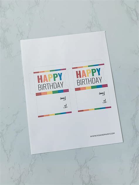 printable birthday gift card holder printable word searches