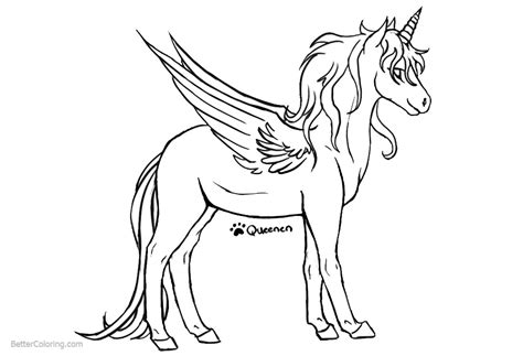 unicorn coloring pages sketch drawing  printable coloring pages