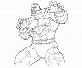 Coloring Fighter Street Pages Zangief Action Getcolorings Yumiko Fujiwara sketch template