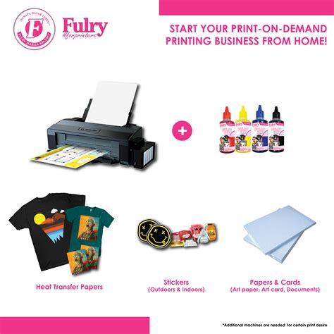 epson l1300 printer with fulry ink cmyk heat press machine printing