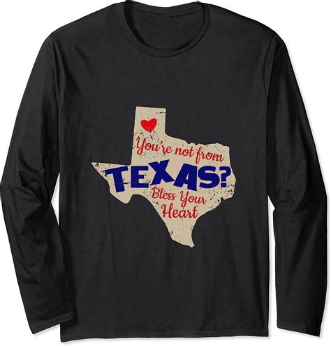 youre   texas funny state  texas print long sleeve  shirt