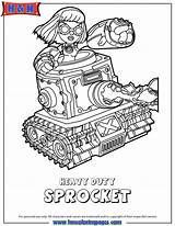 Coloring Swap Skylanders Force Pages Sprocket Duty Heavy Tech Hmcoloringpages sketch template