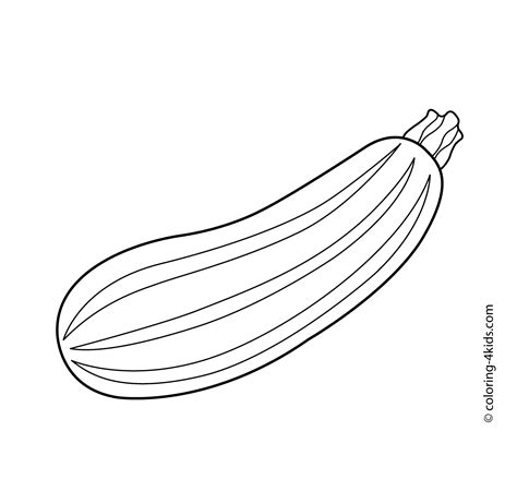 zucchini vegetables coloring pages  kids printable  vegetable