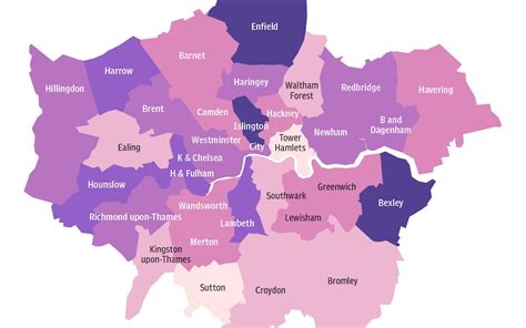 mapped  quietest boroughs  london     buy